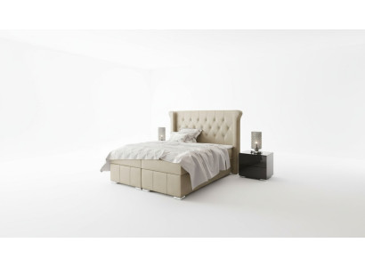 Chesterfield gulta + gultas kaste Boxspring gultas guļamistaba viesnīca Visas izmēri!