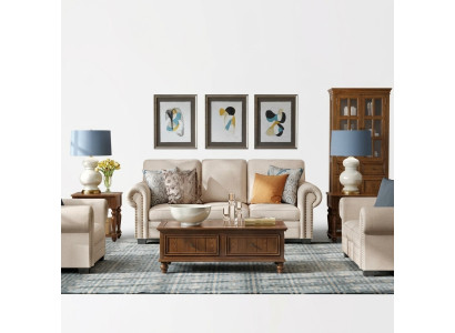 Sofas komplekts 321 sēdvietas auduma dīvāns dizaina dīvāns paliktni
