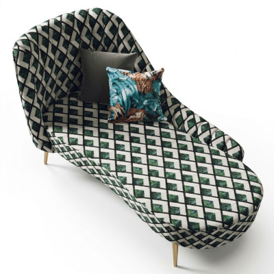 Tekstilija ērtam krēslam Guļvietu grīdā Polster guļvieta Sofa šezlongs Relax Club Furniture