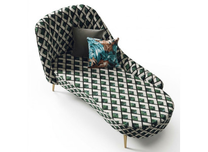 Tekstilija ērtam krēslam Guļvietu grīdā Polster guļvieta Sofa šezlongs Relax Club Furniture