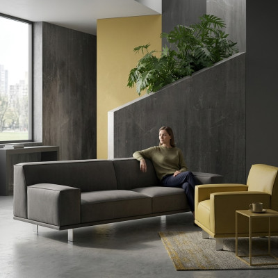 Sofas komplekts 3+1 vietas tekstila atpūtai dizaina dīvānām Polster Couchen alfitalia