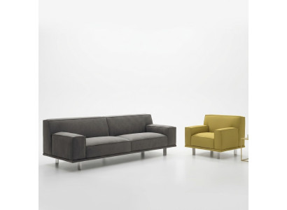 Sofas komplekts 3+1 vietas tekstila atpūtai dizaina dīvānām Polster Couchen alfitalia