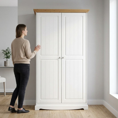 Skapis Gulēšanas istaba Skapī Design Luksusa Skapji Plaukti Jauns Koks Masīvs