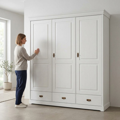 Skapis ar daudzfunkcionāliem plauktiem Skapis Plaukts Glabāšana Garderobe Mēbeles Jaunums