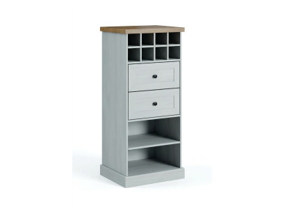 Country White Cabinet Chest Lowboard Sideboard Wooden Buffet Dresser Sideboard