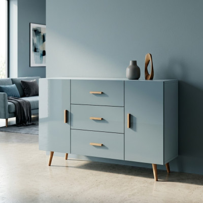 Komoda Brillo Komodas koka skapis Sideboard dzīvojamā istaba Augstais skapis ēdamistaba_sideboard.