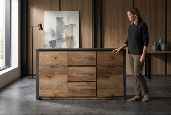 Luksusa komodas Lowboard anrichte kommode dizaina koka skapis mēbeles sideboard
