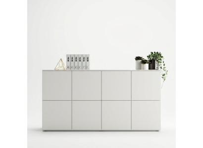 Komoda Sideboard Gaiss Komoda Balts Skapis Dzīvojamā Istaba Koks Jauns