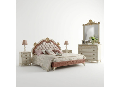 Gulta ar jumtu Chesterfield divguļamām gultām 180x200cm koka viesnīcas gultai guļamistabā.