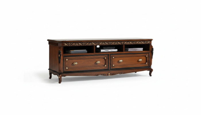Dizaina komoda skapis sideboard Klasisks stils Dzīvojamā istaba Komodes Zems televizora stendam.