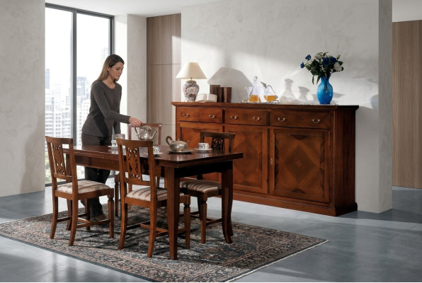 Buffetskapis Anrīts Jauns Sideboard Anrīts Kaste Vitrīna Dzīvojamā Istaba Koks