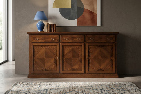 Buffetskapis Anrīts Jauns Sideboard Anrīts Kaste Vitrīna Dzīvojamā Istaba Koks