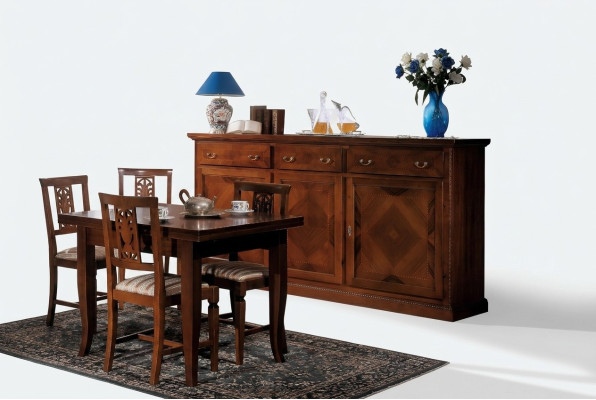 Buffetskapis Anrīts Jauns Sideboard Anrīts Kaste Vitrīna Dzīvojamā Istaba Koks