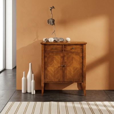 Sideboards Koka skapis Mēbeles Komodes Brūns Komoda Salons Masīvs