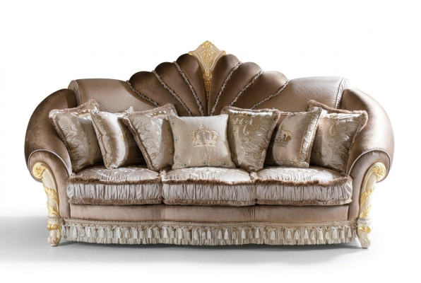 Klasiskās polster3 sēdvietu ādas dīvāniņi samta sofa itāļu 3-vietīgie dīvāni.
