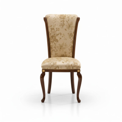 Krēsls koksne Brūns Itāļu mēbeles Polster Wohnzimmer Lehn Stühle Luxus Sessel