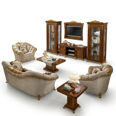 Sofas komplekts 3+1+1 sēdvietām. Dizaina dīvāni ar auduma apdari, relaksējošais dīvāns jauns.