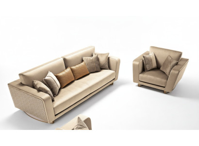 Sofas komplekts 3+1 vietas Dizaina dīvāni Spilvenu dīvāns Ādas atpūtas Mūsdienīgs jauns