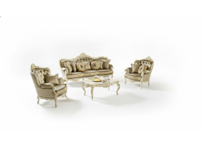 Pilnīgi komplekts - 3 1 1 sēdvietas sofa komplekts + galdiņš dizainera dzīvojamais stūris sofa.