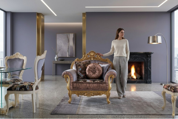 Art déco dizaina krēsls tekstils dzīvojamā istaba Lounge Jauna luksusa dizaina mēbeles krēsli