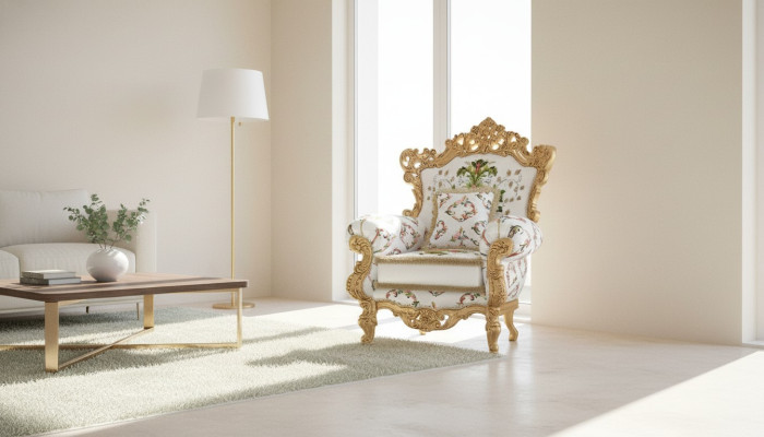 Krēsls Dizains Dīvāns Sofa Atpūta Audums Lounge Klubs Polster Sēdeklis Luksuss Balti Jauns