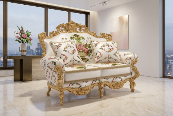 Klasiskie pārklājumi Dīvāni Sofa Mēbeles Sofa Divvietīgs 2 Sēdvietas Itālija