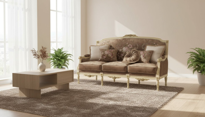 Dīvāns polster Sofa 3 sēdvietu auduma dīvāns Oriģinālie dīvāni Tīkli Trīsvietīgais mēbeles