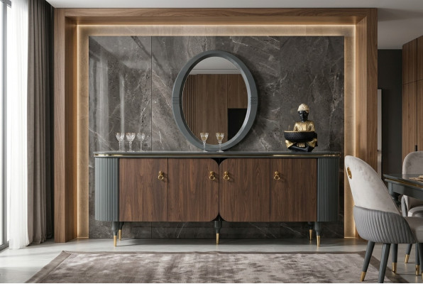 Mēbeles Komoda Sideboard Skapis Moderns jauns Kommode Koks Skapji Galdiņš Jauns