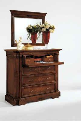 Sideboard galdiņš koksnes komoda ar 4 šūpaļiem plauktiem-skapīts skapīš šafrāns jauns