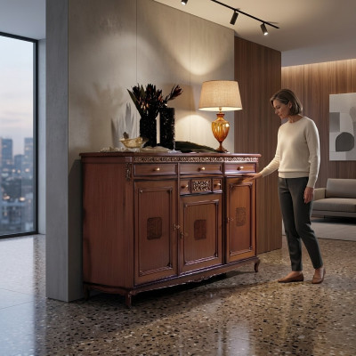 Komoda Dzīvojamā Istaba Komoda Ar Kāpniem Koks Sideboard Skapis Skapji Masīvs