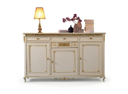 Komoda Skaļums Sideboard Sideboards Masīvs koks Skapis Mēbeles Komodas Balts