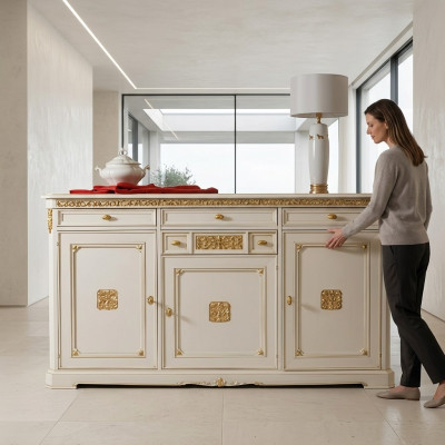 Kumode Skapīts Sideboard Balts Sideboards Skapis Kumodes Mēbeles Masīvkoks