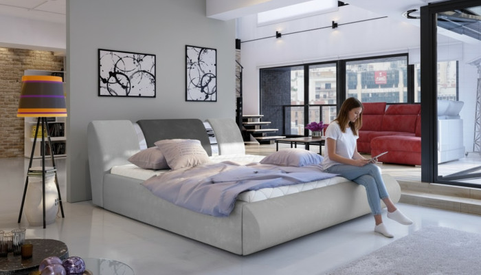 Luksusa guļamistabas gultas dekors, apdare, dizains, 180x200 cm divguļamie viesnīcas gultas.