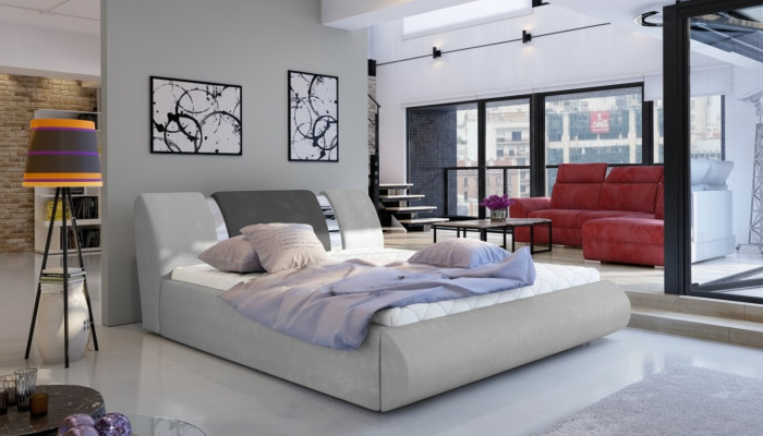 Luksusa guļamistabas gultas dekors, apdare, dizains, 180x200 cm divguļamie viesnīcas gultas.
