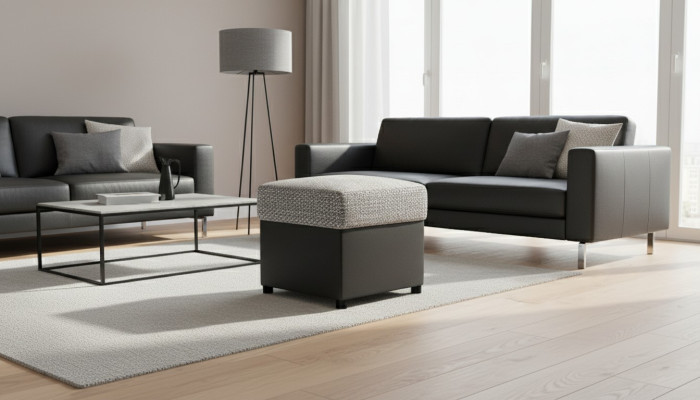 Hocker Krēsls Kājas atspere Atspere Pufa Jauna Complect Hocker Sēdeklis Atspere Pufa