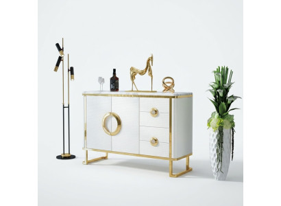 Vērts dizains komode Sideboard Itāļu komodes Lowboards āda.
