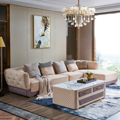 Stūraina sofa dīvāns galdiņš polsteris stūrains sēdvietas dvivietīgs dzīvojamā istaba komplektācija 2 gab.