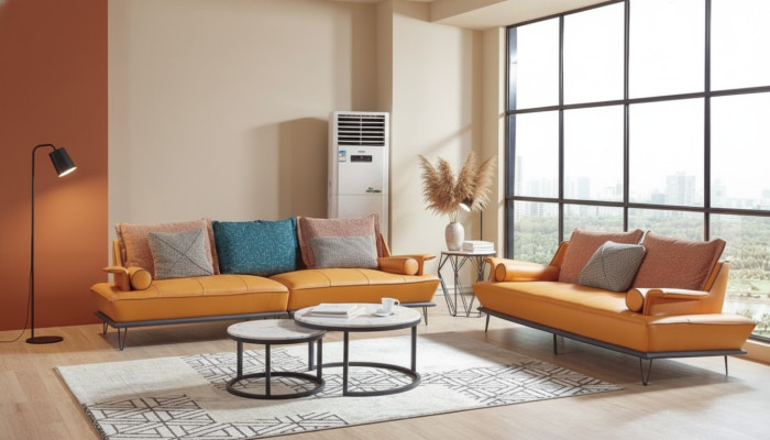 Sofa 4 Sitzplätze Big XXL Sofa Dizaina sofai Dīvāns Viesistaba četrsešijs.