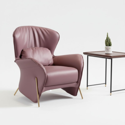 Krēsls Dizains Dīvāns Sofa Atpūta Āda Lounge Klubs Polster Sēdētājs Luksus Āda S
