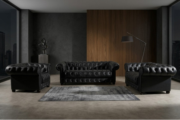 Ādas dīvāns Sēdekļa polsterējums Chesterfield krēsli Dizaina sofa Dīvāns Garnitūra