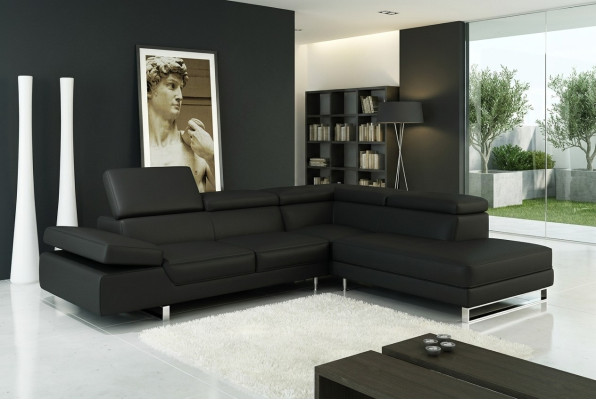 Stūra mīkstā sudraba atpūtas zona no ādas mākslīgās ādas forma sofa dekors polster sēžamvieta stūra.