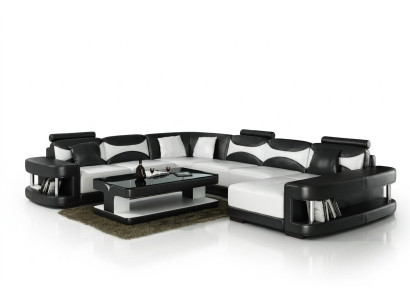xxl liela dzīvojamā telpa U formas stūra dīvāns Sofa Couch Polster Garnitur Leder