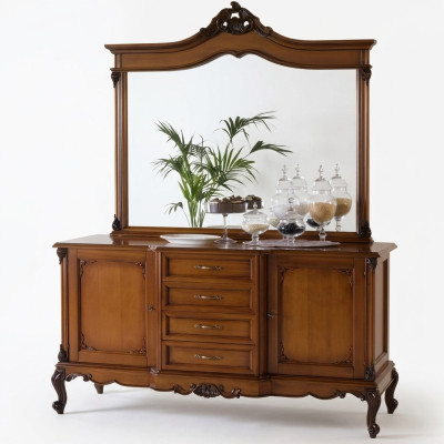Kumode Sideboard Kumodes Sideboard Dzīvojamā istaba Baroka galdiņš xxl dizains Masīvkoks