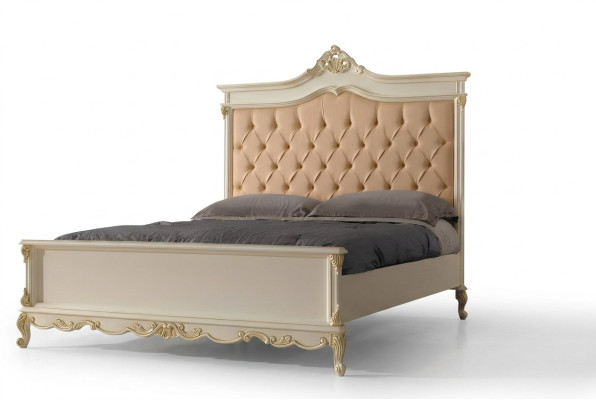 Gulta Chesterfield dizains luksusa viesnīcas gultas masīvkoks 180x200 guļamistabā Itālijas mēbeles
