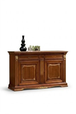 Sideboard Luksusa dizaina komoda Priekšskats Lowboard skapī Massīvkoks Itāļu mēbeles