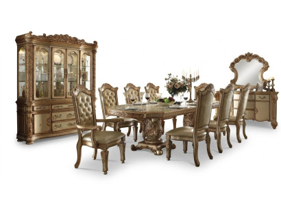 Royale Chesterfield ēdamistabas komplekts Aristoķēnis ēdamgalds ar Chesterfield x8 krēsliem