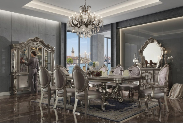 Sieviete Luxus Frontvitrīna Vitrīna Skapis Stikls Vecā stilā Baroks Rococo