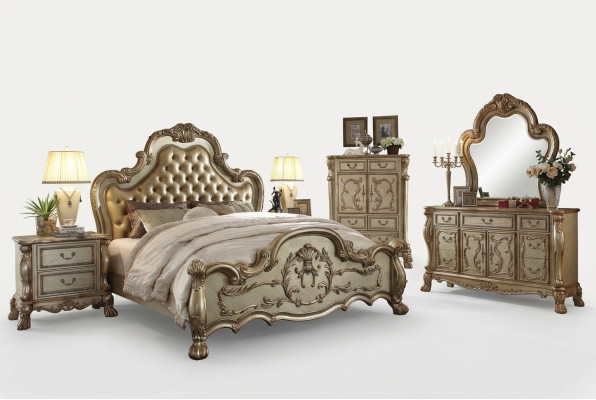 Gultas 2x naktsstāvus 3 d. guļamistabas komplekts dizainera luksusa gultas Chesterfield.