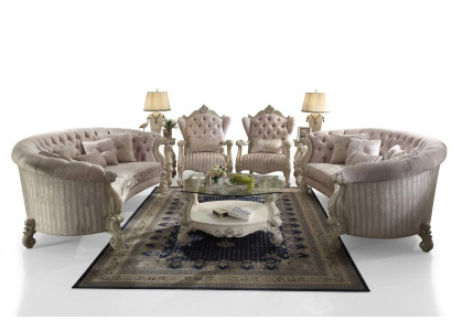 Sofagarnitur Baroka Sēdekļu dzīvojamo telpu stūra sofa Polster Garnitur Sofas 4 daļas.