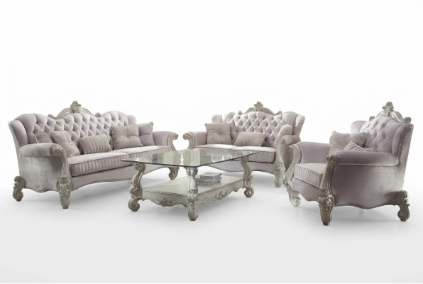 Sofas komplekts 3+2+1 sēdvieta dekoratīvā klasiskā dzīvojamās istabas solo sofai un dīvānai